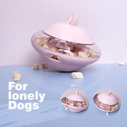 Fliegende UFO-Untertasse aus Gummi, Spielzeug, Leckfutterball, Hundespielzeug